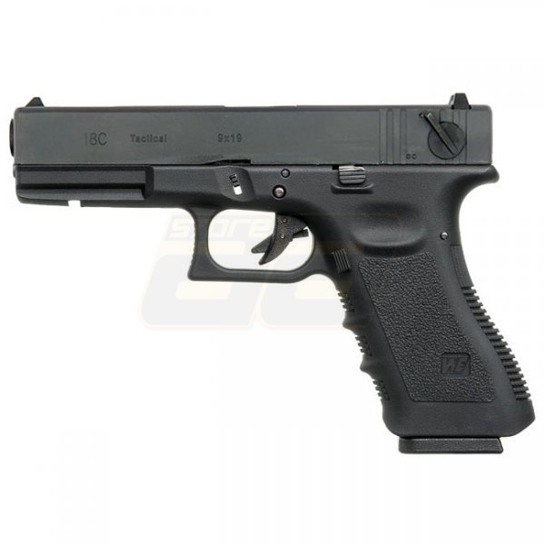 WE G18C Gas Blow Back Pistol - Black