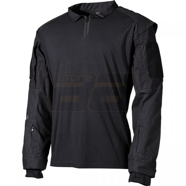 MFHHighDefence US Tactical Shirt Long Sleeve - Black - S