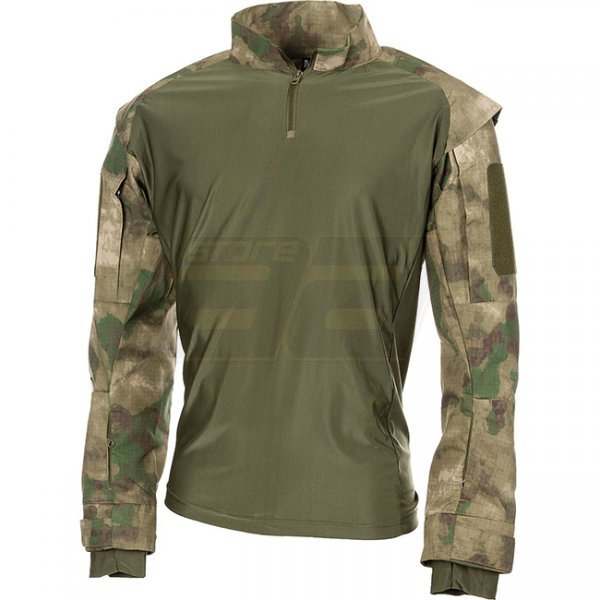 MFHHighDefence US Tactical Shirt Long Sleeve - HDT Camo FG - XL