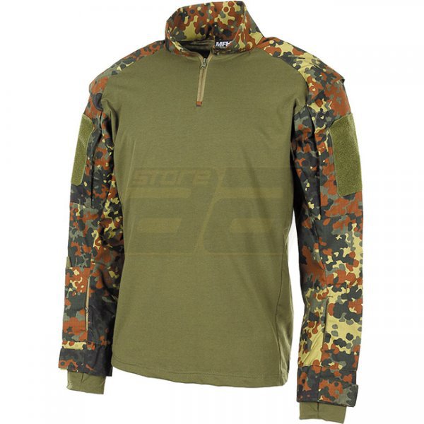 MFHHighDefence US Tactical Shirt Long Sleeve - Flecktarn - XL