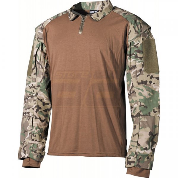 MFHHighDefence US Tactical Shirt Long Sleeve - Operation Camo - M