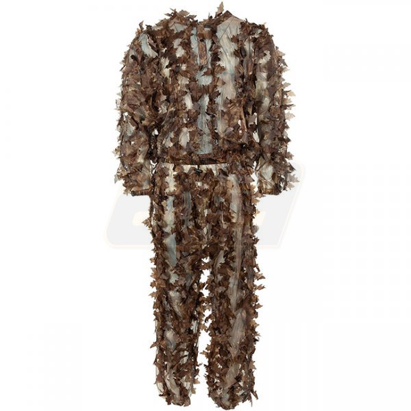 MFH Ghillie Camouflage Suit Leafs - Hunter Brown - M/L