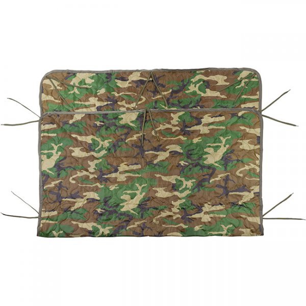 MFH Quilted Poncho Liner - Woodland