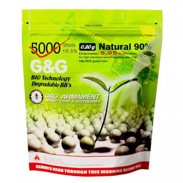 G&G 0.20g 5000 Bio BBs - Green