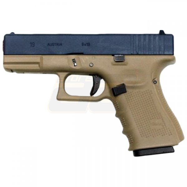 WE G19 Gas Blow Back Pistol Gen 4 - Tan