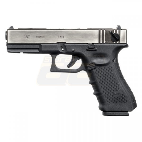 WE G18C Gas Blow Back Pistol Gen 4 - Silver