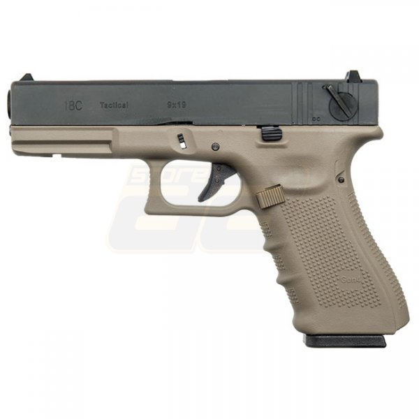 WE G18C Gas Blow Back Pistol Gen 4 - Tan