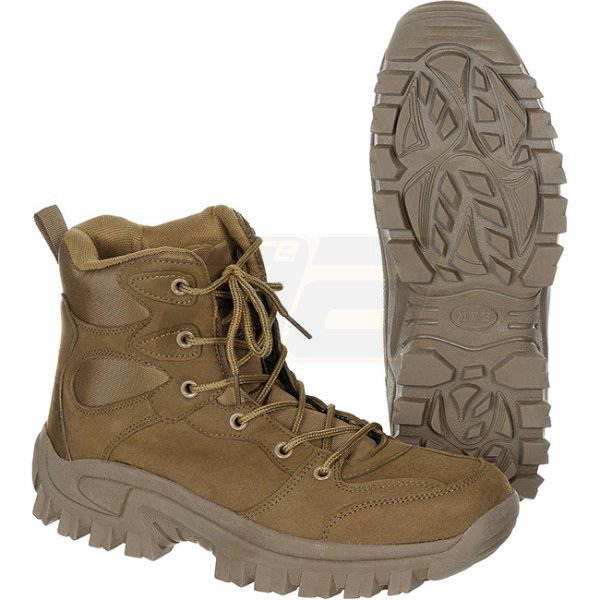 MFH Ankle Boots Commando - Coyote - 43