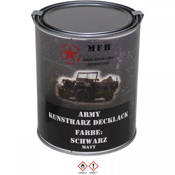 MFH Army Varnish 1 l Can - Black