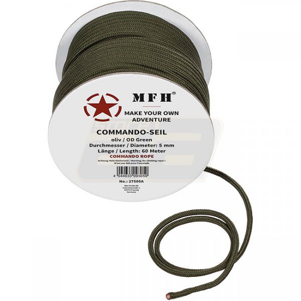 MFH Rope 5mm x 60m - Olive