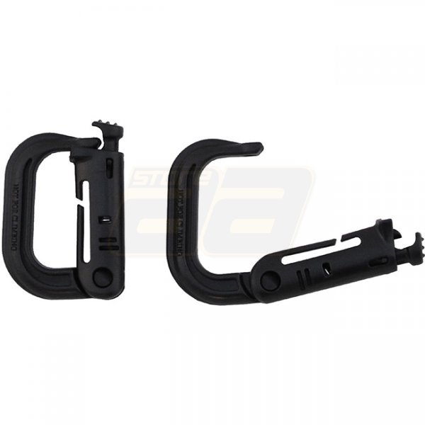 MFH MOLLE Carabiner Plastic 2 pcs - Black