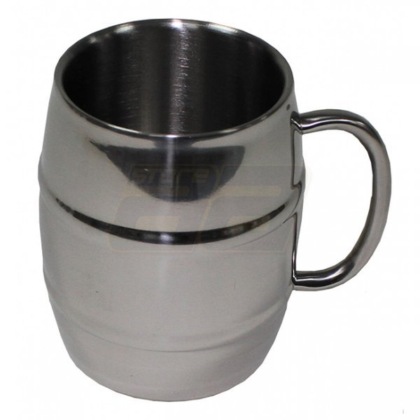 MFH Barrel Mug 450 ml - Chrome