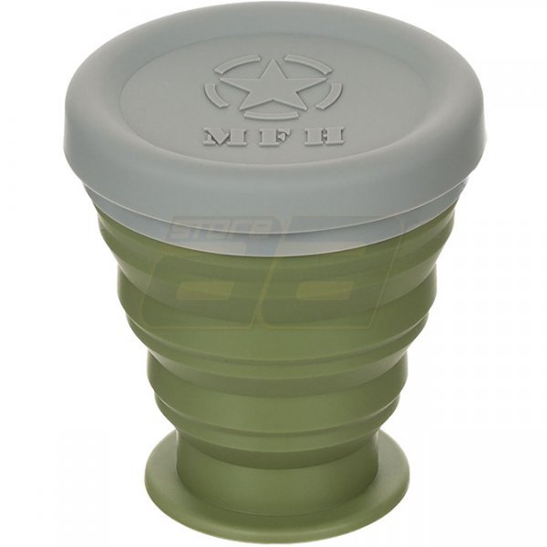 MFH Silicone Folding Cup 200 ml - Olive