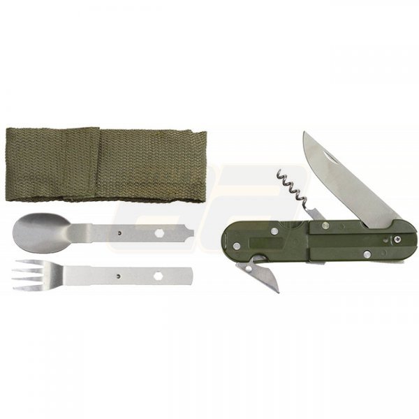 MFH Foldable Cutlery Set - Olive