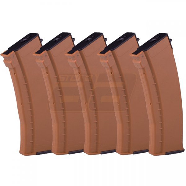 E&L AK74 120rds Magazine Set - Brown