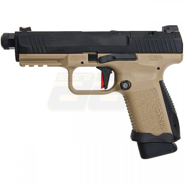 WE CANiK x SAI TP9 Elite Combat Gas Blowback Pistol - Black / Tan