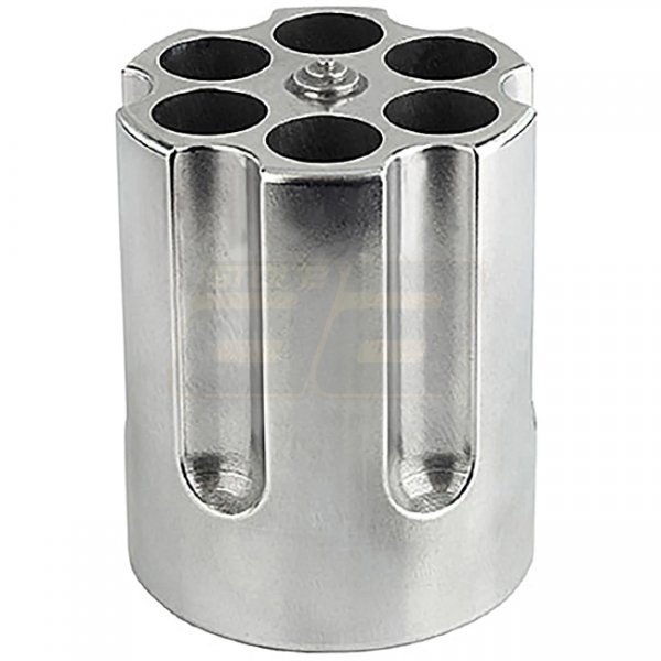 Caliber Gourmet Revolver Cylinder Pen Holder - Silver