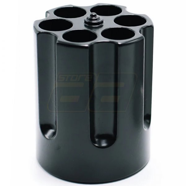 Caliber Gourmet Revolver Cylinder Pen Holder - Black