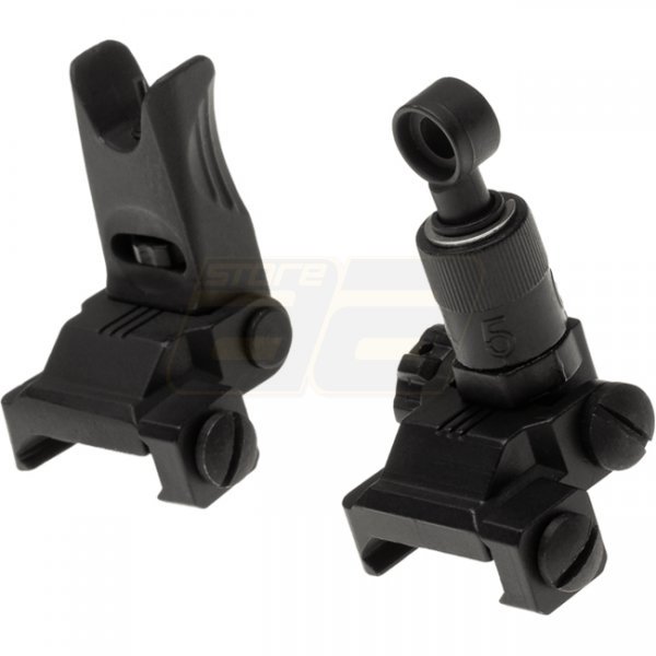 Ares 600M Flip-Up Sights - Black