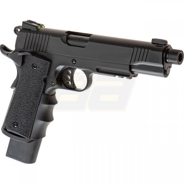 Army Armament M1911 Extended Gas Blow Back Pistol - Black