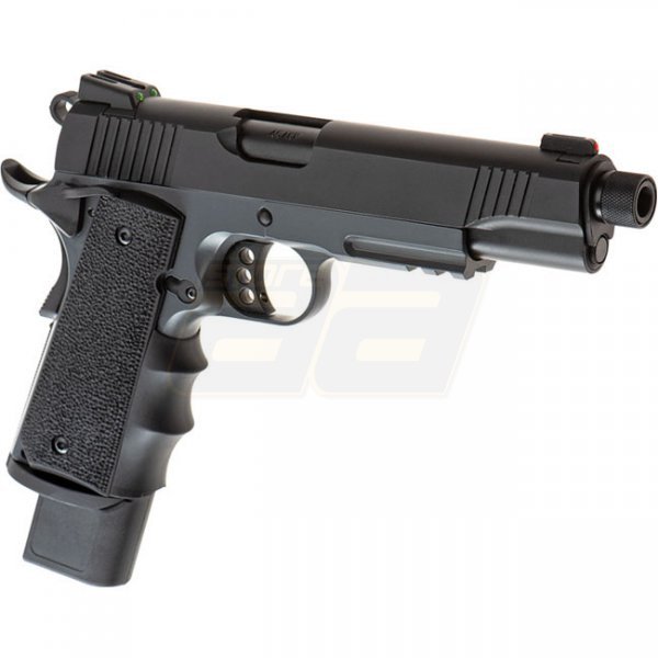 Army Armament M1911 Extended Gas Blow Back Pistol - Grey