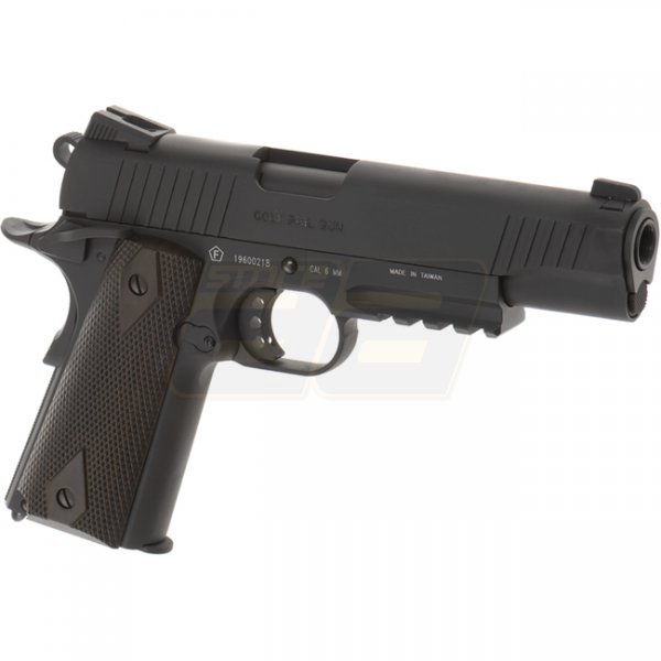 Colt 1911 Rail Co2 Blow Back Pistol - Black