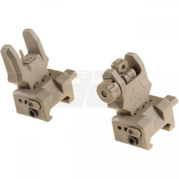 FMA Gen 3 Flip-Up Sights - Dark Earth