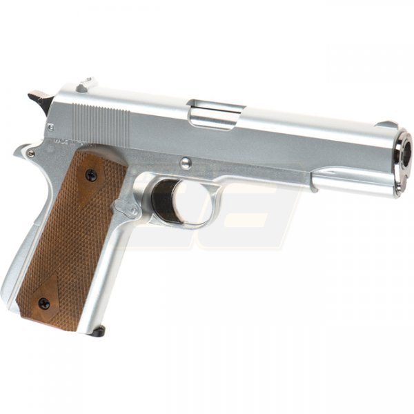 HFC M1911 Gas Non Blow Back Pistol - Silver
