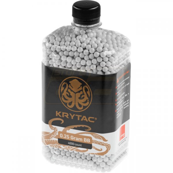 Krytac 0.25g BB 4000rds - White