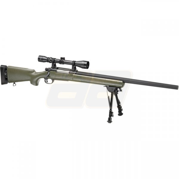 Snow Wolf M24 SWS Spring Sniper Weapon System Set - Green