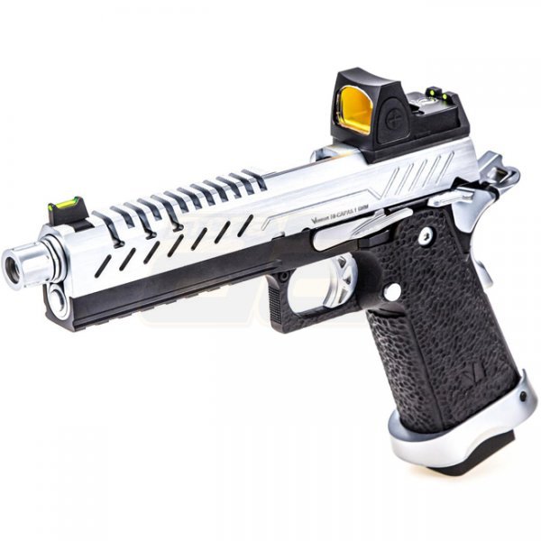 Vorsk Hi-Capa 5.1 & BDS Gas Blow Back Pistol - Chrome