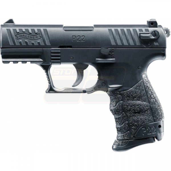 Walther P22Q Metal Slide Spring Pistol - Black