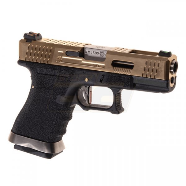 WE G-Force 19 Gas Blow Back Pistol - Gold