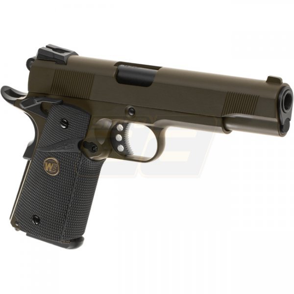 WE M1911 MEU Gas Blow Back Pistol - Olive