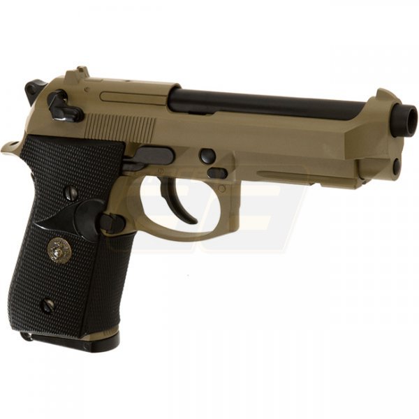 WE M9 A1 Gas Blow Back Pistol - Desert