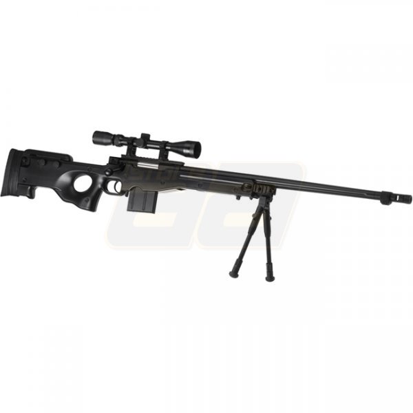 WELL L96 AWP FH Spring Sniper Rifle Set - Black