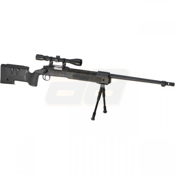 WELL MB16 Spring Sniper Rifle Set - Black