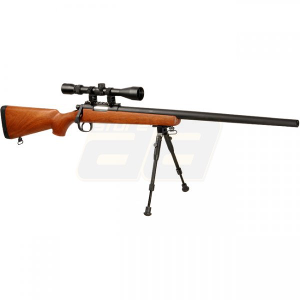 WELL SR-1 Spring Sniper Rifle Set - Wood