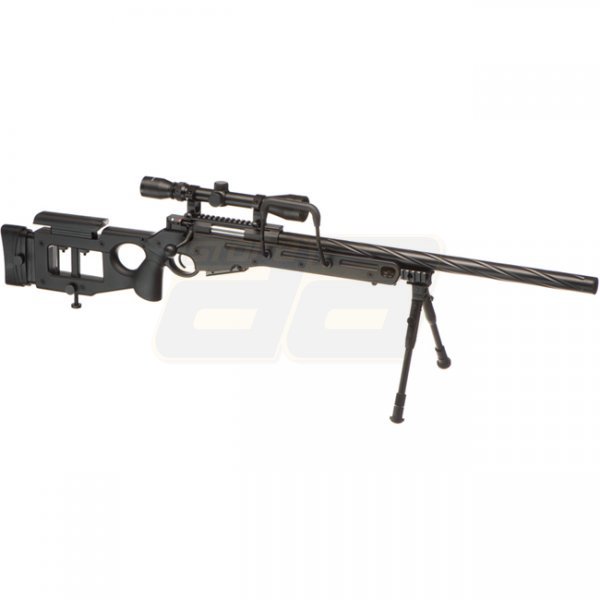 WELL SV-98 / MB4420D Spring Sniper Rifle Set - Black