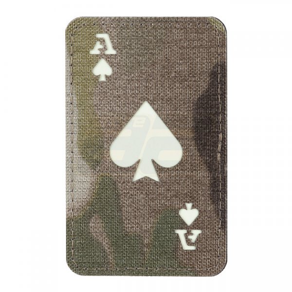 M-Tac Ace of Spades Laser Cut Patch GID - Multicam