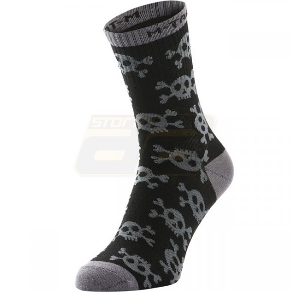 M-Tac Lightweight Socks Pirate Skull Mk.3 - Black 39-42