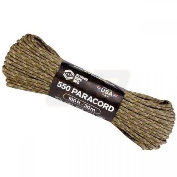 Atwood Rope 550 Paracord 100ft - M Camouflage