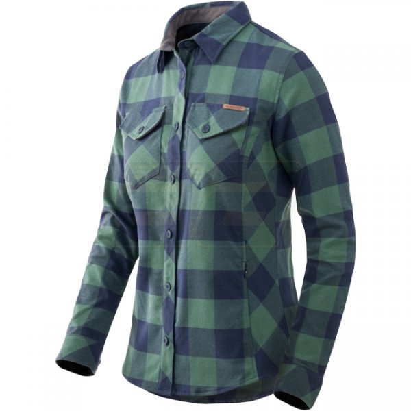 Helikon Marigold Woman's Shirt - Moss Green Checkered - S