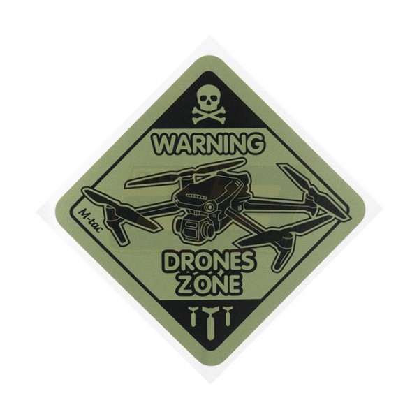 M-Tac Sticker Drones Zone Small - Ranger Green