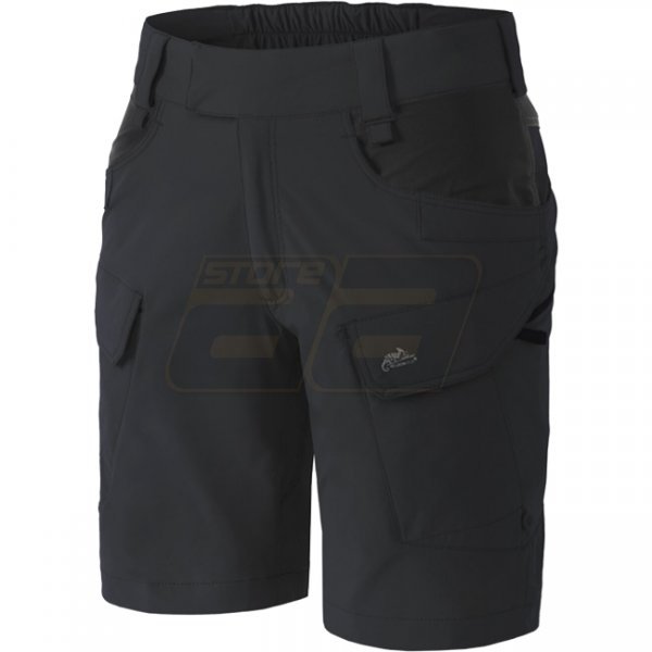 Helikon Women's OTS Outdoor Tactical Shorts 8.5 - Black - S