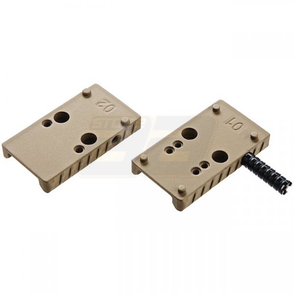 WE CANiK TP9 Optic Plate & Charging Handle Set - Tan