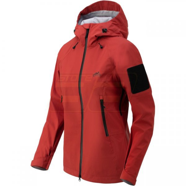 Helikon Squall Women's Hardshell Jacket - TorrentStretch - Crimson Sky - 2XL