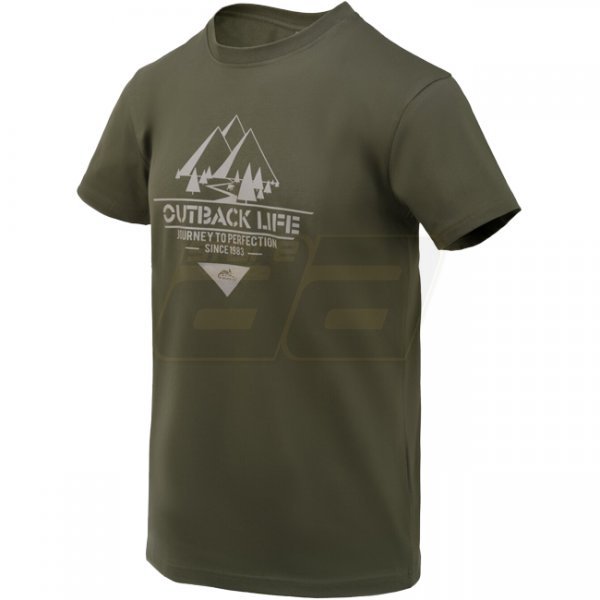 Helikon-Tex T-Shirt Outback Life - Taiga Green - S