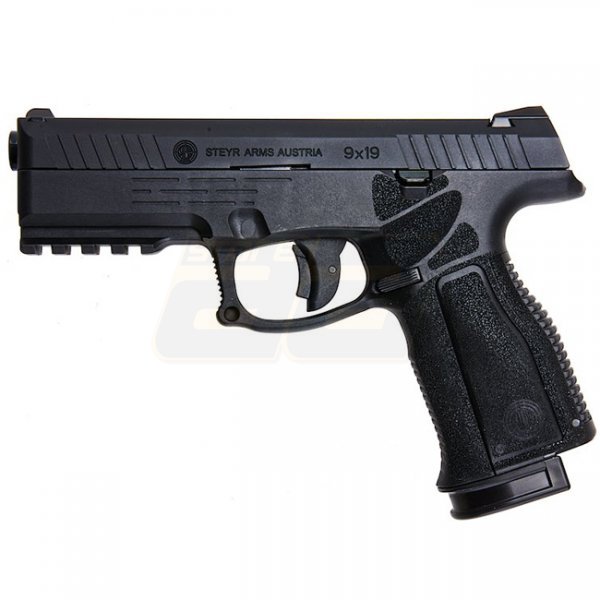 KJ Works STEYR L9A2 Co2 Blow Back Pistol - Black