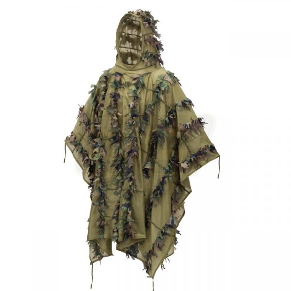 Helikon Leaf Ghillie Poncho - US Woodland